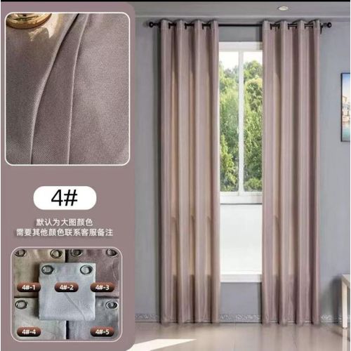 Rideaux Tamisants de Luxe à Œillets – Marron Glacé (Paire de 2 Pièces)