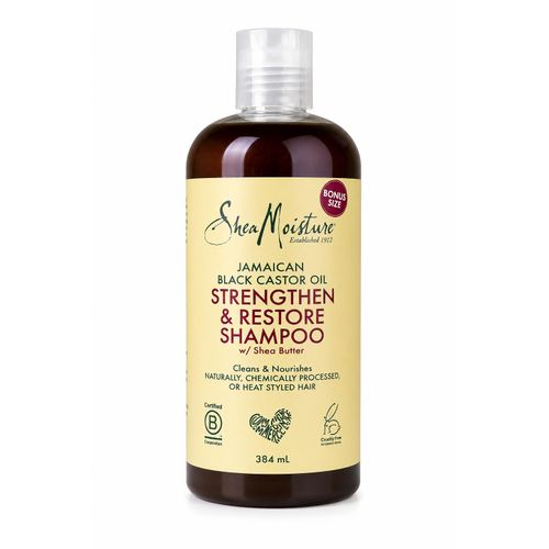 Jamaican Black Castor Oil Strengthen & Restore Shampoo 384ml – Shampooing Fortifiant Réparateur Pour Cheveux Secs, Abîmés & Crépus