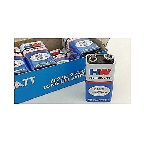 Lot De 10 Batteries Ou Piles De 9v HI-Watt Pour Microphone Balladeur