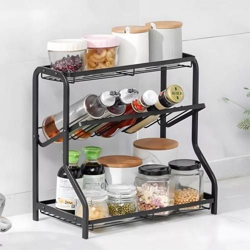 Étagère à épices 3 Niveaux avec Grande capacité -Cuisine