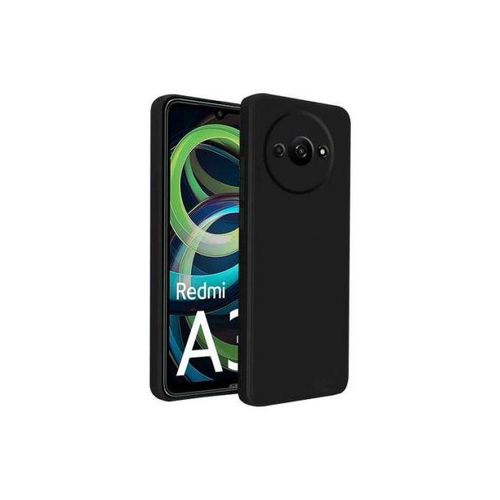 XIAOMI Coque En Silicone Pour Redmi A3 Avec 2 Antichoc 5D - Noir