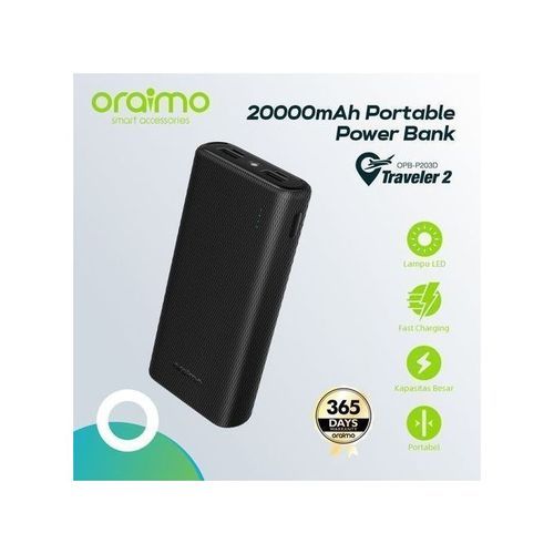 PROMO Puissant Power Bank ORAIMO Charge Rapide 20000mAh