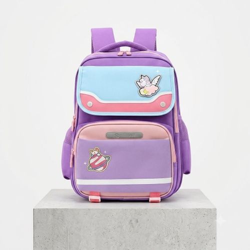 Sac à dos d'école primaire Motif dessin animé, multicolore
