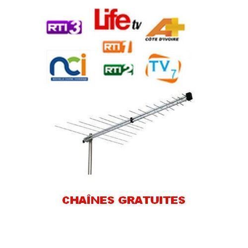 Antenne TNT Grand Pour TV A LED Possedant 1 Decodeur Deja Integré