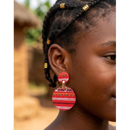 Boucles d'oreilles ethnique- 2 paires