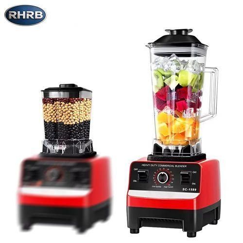 Mixeur broyeur alimentaire industriel 8500W, 2L avec 2 bocaux