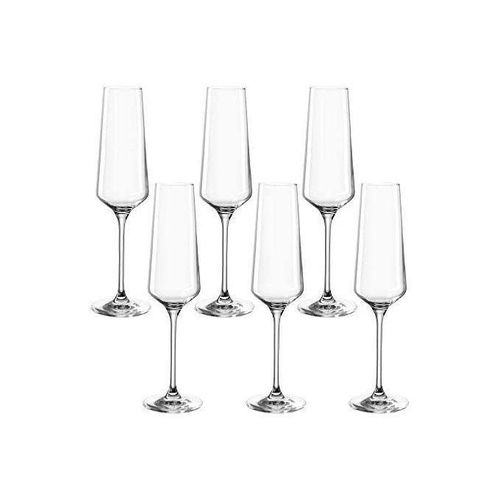 Ensemble de 06 flûtes/coupes à vin mousseux