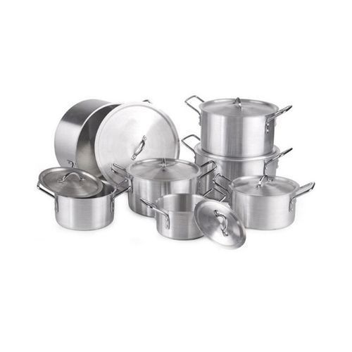 Jeux De Casserole Aluminium Cooking Pot - 7 Pièces - Inox