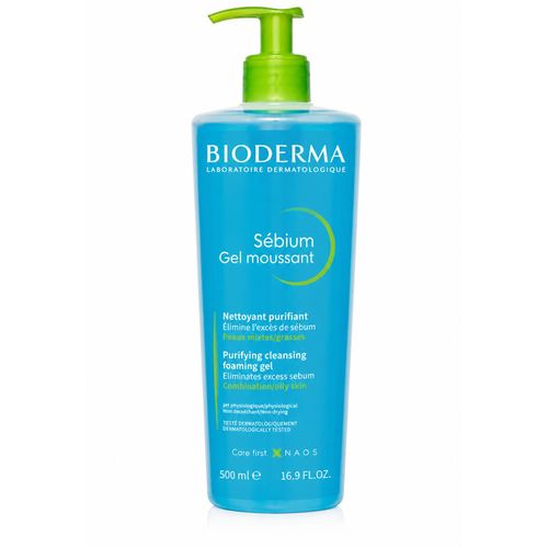 Gel Moussant 500ml – Nettoyant Purifiant Visage – Anti-Imperfections – Contrôle du Sébum – Peaux Mixtes à Grasses