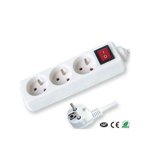 Bloc Multiprises 3 Prises 16A + Terre Avec Interrupteur Câble 4m