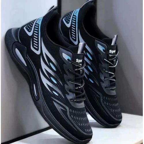 Baskets en maille respirante pour homme, légères, pour la course, décontractées, antidérapantes, basses, à lacets, pour le sport en extérieur.
