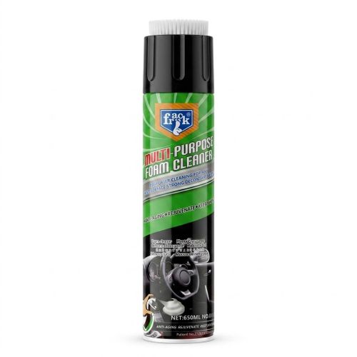 NETTOYANT MOUSSE POLYVALENT (650ML) AVEC BROSSE INTÉGRÉE : La Solution Magique pour Sièges, Tableaux de Bord et Tapis