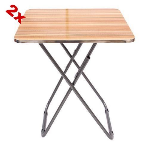 2 Tables Pliable- Marron