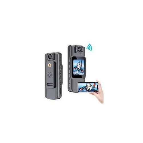 Mini caméra portable, caméra numérique wifi HD 1080P, clip portable pour moto, enregi-streur des forces de l'ordre, objectif rotatif