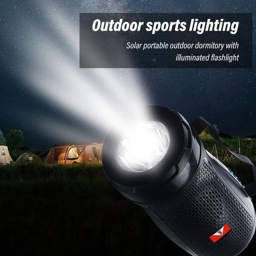 Super Lampe De Porche Solaire Avec Haut-parleur Bluetooth