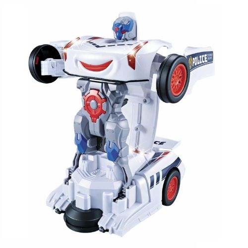 Voiture de Police Électrique à Lumières et Musique