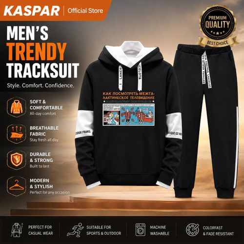 Ensemble sweat à capuche pour homme, pull imprimé tendance hip-hop, ensemble deux pièces décontracté pour homme