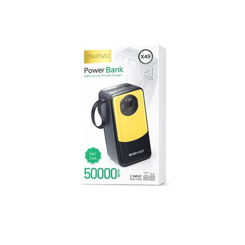 Power Bank 50 000 mAh – Grande Capacité avec Affichage LED