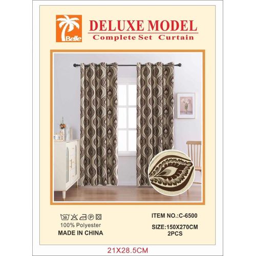 Chic rideau supérieur à anneaux de salon & chambre hyper classe