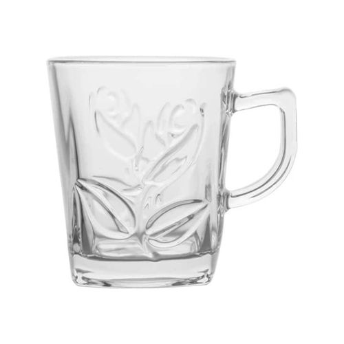 tasse en verre transparent