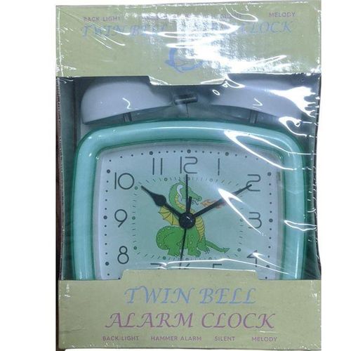 Horloge de table pvc/verre/métal 16x12x6 cm multicolore, M2