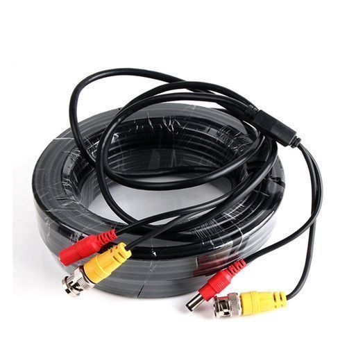 Câble 2 En 1 BNC Et Alimentation Pour Caméra HD - 10m - Noir