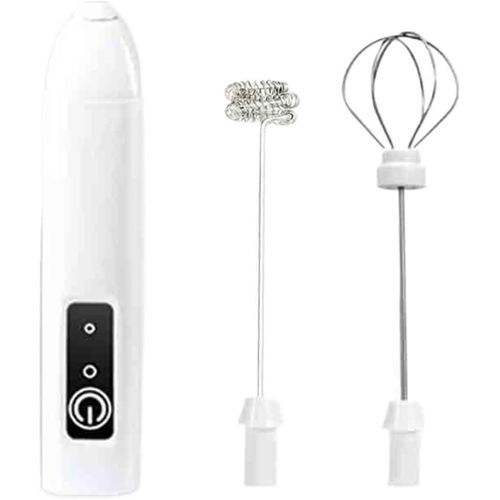 Batteur à Lait Électrique Portatif, Batteur à Œufs Alimentaire, Whisk pour Café, Mixeur Manuel pour Usage Maison