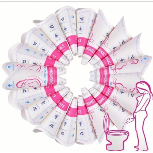 Lot de 10 Entonnoirs Urinoirs Portables jetable d'Hygiène de Voyage