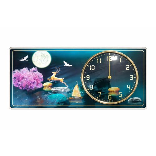 Horloge Murale-Tableau decorative affichage analogique 2 EN1