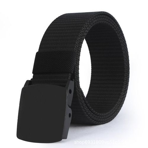 Ceinture tactique de sport simple et polyvalente en nylon tressé avec boucle tactique