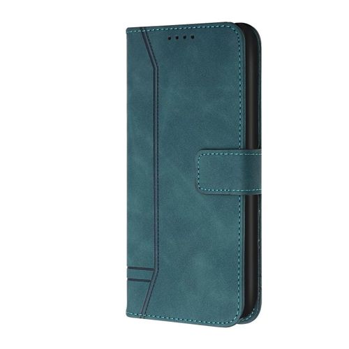 Etui à Rabat En Cuir Compatible Pour Samsung Galaxt A12 - VERT