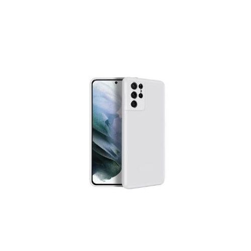 Coque Silicone Compatible Pour Samsung Galaxy S21 ultra - Blanc