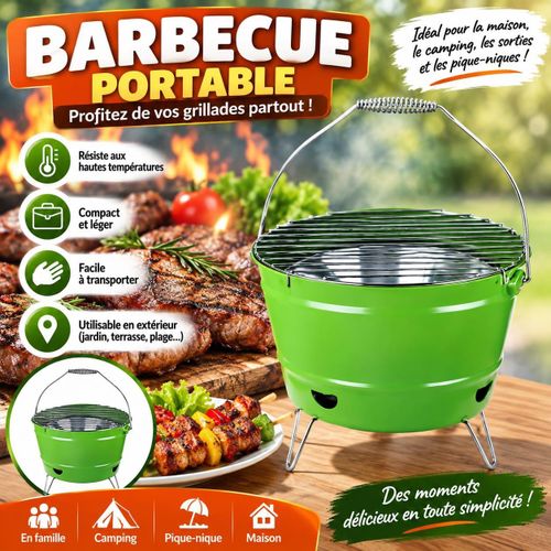 Mini Barbecue Rond Portable