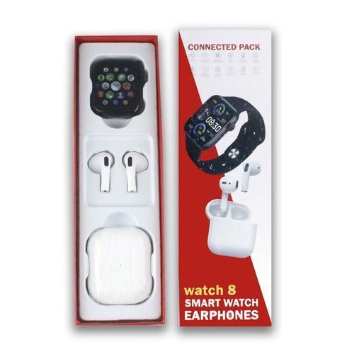 Montre Connectée Tactile Et Waterproof Pour Homme Et Femme Avec écouteur Offert