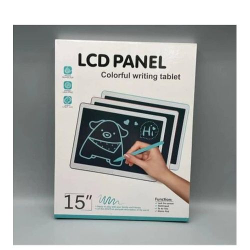 Tablette d'Écriture et Dessin LCD Magique 15 Pouces – Ardoise Numérique Colorée pour Enfant et Prise de Notes