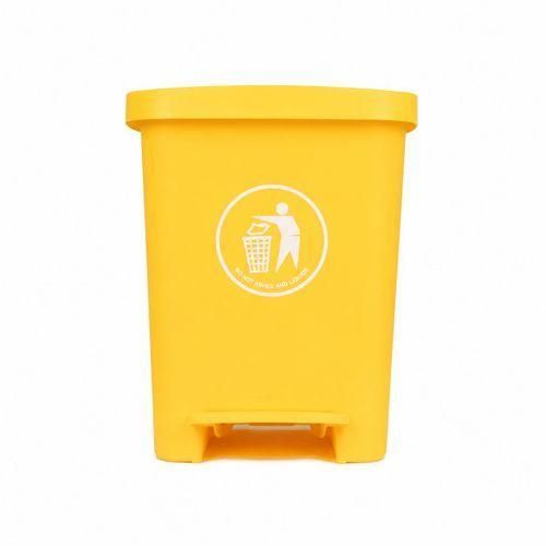Poubelle à pédale 30 L avec couvercle – Plastique résistant