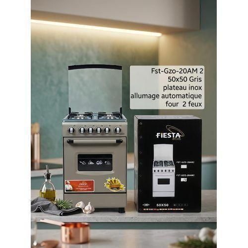 Cuisinière à gaz 4 Feux Avec Four inox
