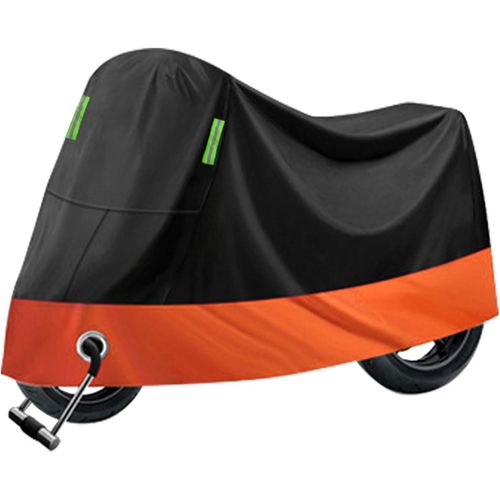 Housse de moto + trou de sécurité, Housse de protection contre soleil/poussière pour moto - XL-3XL