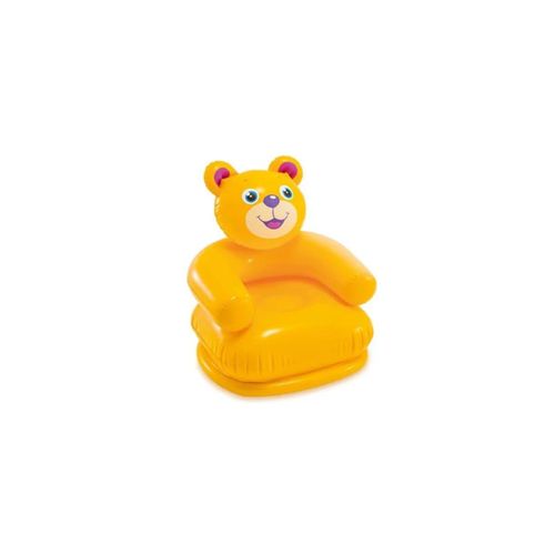 Fauteuil gonflable enfant en forme d’ours – Jaune