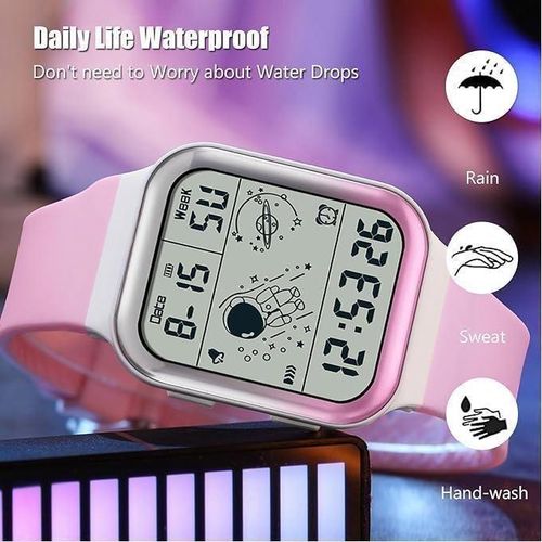 Cool Montre-bracelet Numérique Pour Hommes Et Femmes