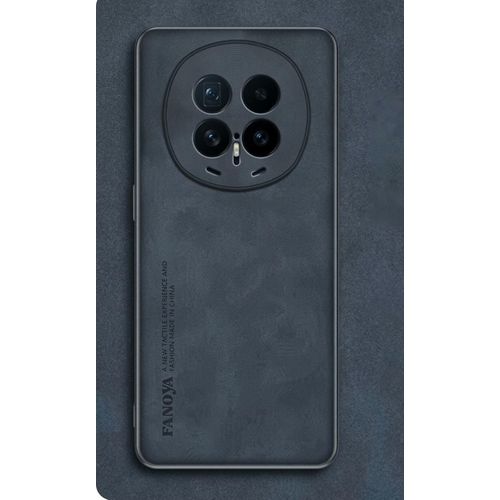 Coque MODÈLE LUXUEUX POUR HONOR MAGIC 8 PRO ( Bleu-nuit ) - ÉLÉGANTE, LÉGÈRE ET ULTRA FINE AVEC FINITION DOS EN SIMILI-CUIR TRÈS RIGIDE ET ANTI-DÉRAPANTE