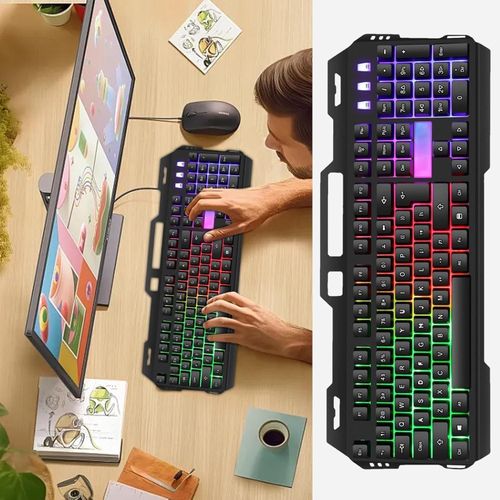 Clavier de jeu mécanique USB RGB BAJEAL K45