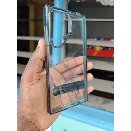 Coque Samsung S23 ultra transparent lux Bord sombre