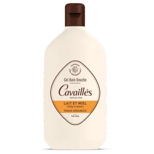 Gel bain douche corps ROGER CAVAILLÈS au lait et miel peaux sensibles 400 ml