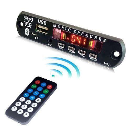 Module amplificateur de carte décodeur Bluetooth MP3 pour voiture, module audio Bluetooth pour lecteur de voiture avec télécommande