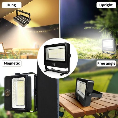 Projecteur solaire multifonctionnel à charge Usb lumière de secours extérieure avec Fixation magnétique