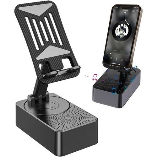 Support de Téléphone avec haut-parleur Bluetooth sans fil pour maison et bureau YH