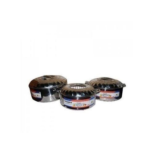 Lot De 3 Soupières Thermos En Inox - Gris BH