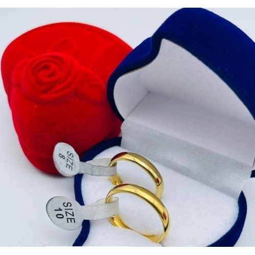 Bague De Mariage En Acier Inoxydable Doré