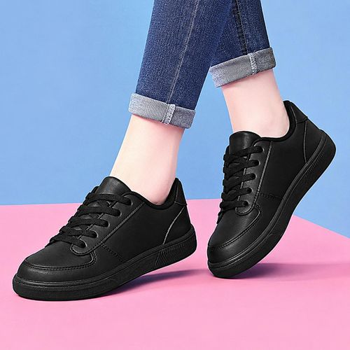 Basket femme / homme - chaussure de sport en gomme- noir